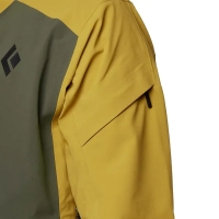 Black Diamond Recon Stretch Ski Shell M Yellow Green